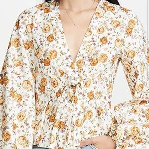 Petersyn Floral Tie Blouse
